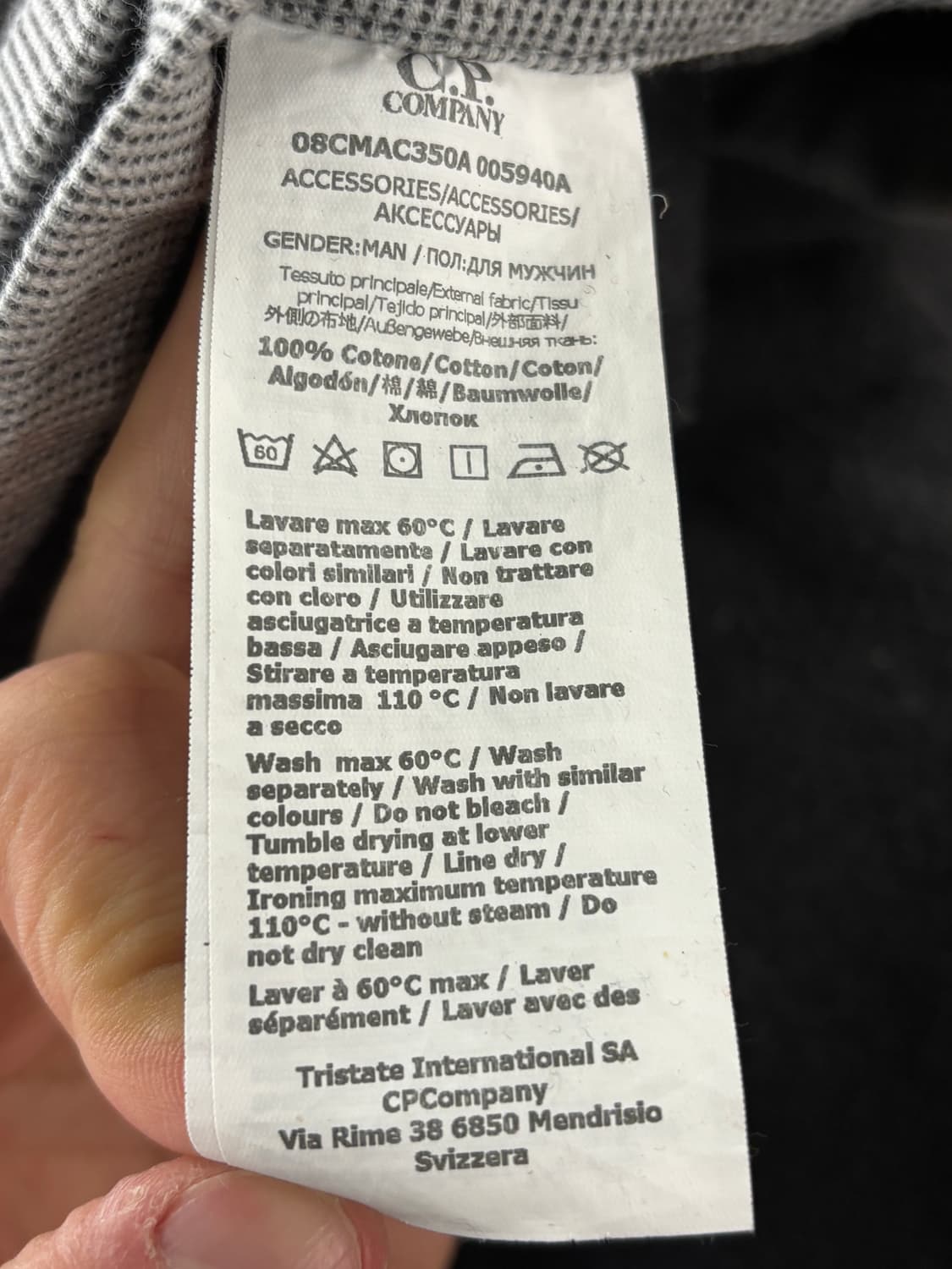 C.P. Company 블랙 타월 상품이미지3