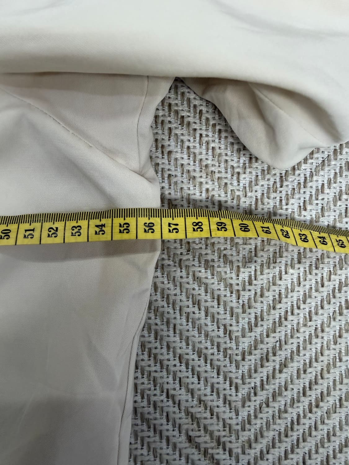 정품) 랑방 한섬 오버핏 아이보리색 칠부점퍼 34 상품이미지9