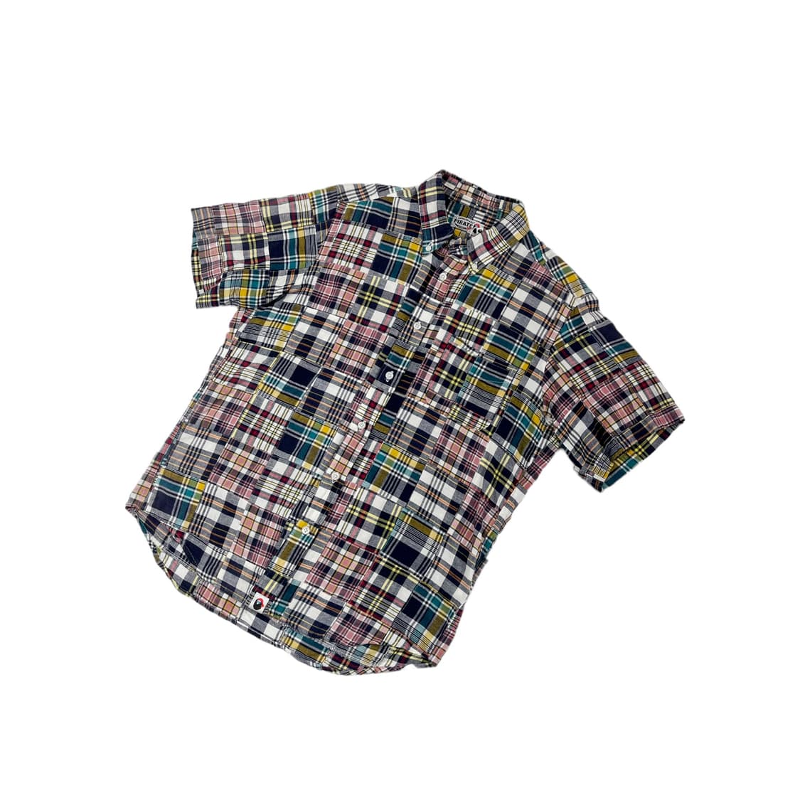 베이프 패치워크 마드라스 체크셔츠 Bape pirate 상품이미지2
