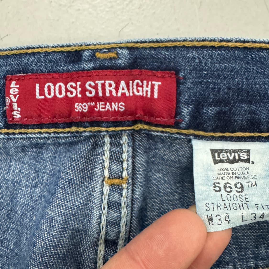 리바이스 00s 569 새깅 워싱 스케이터 데님팬츠 상품이미지8