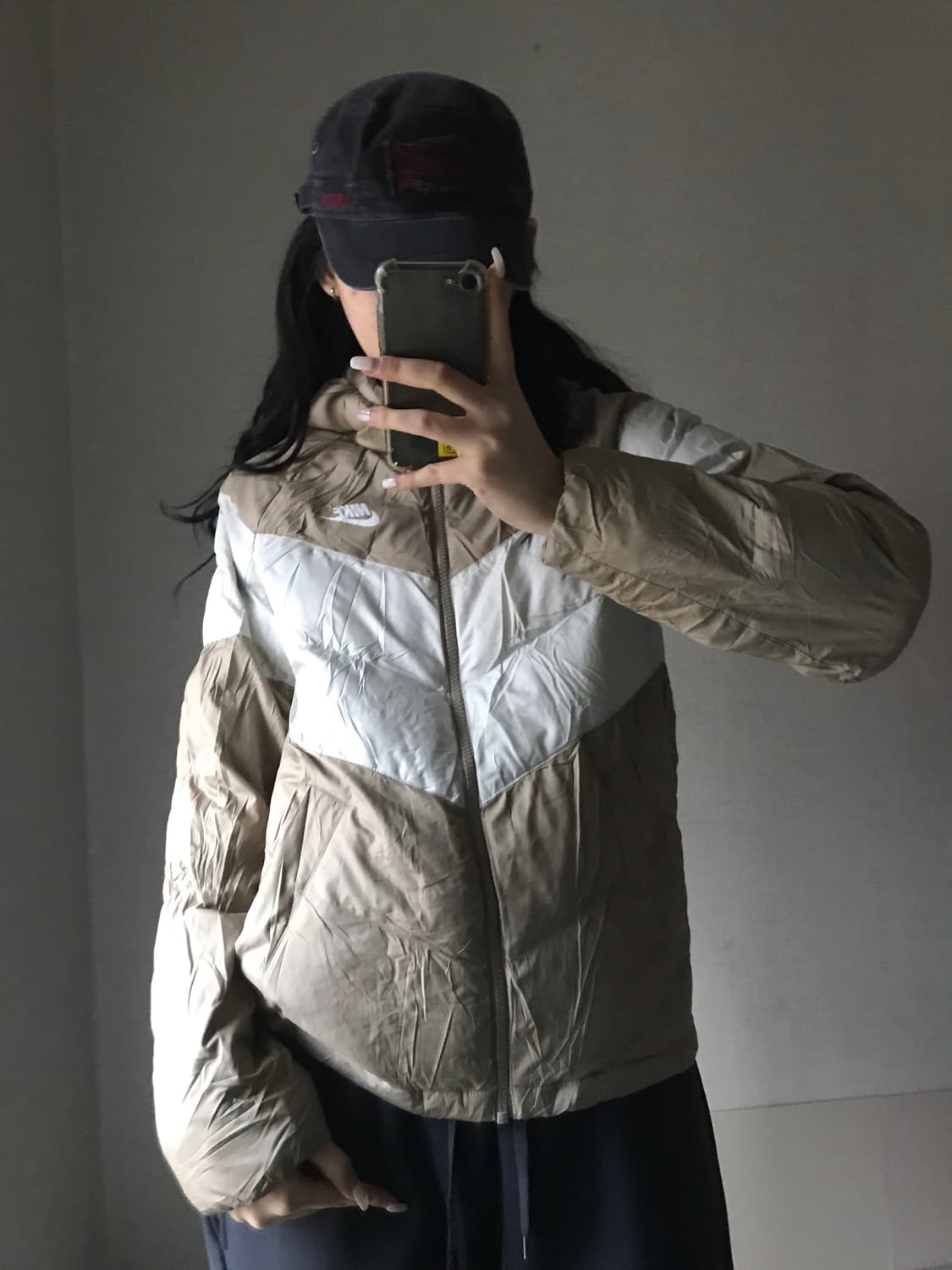 나이키 베이지 패딩 상품이미지1