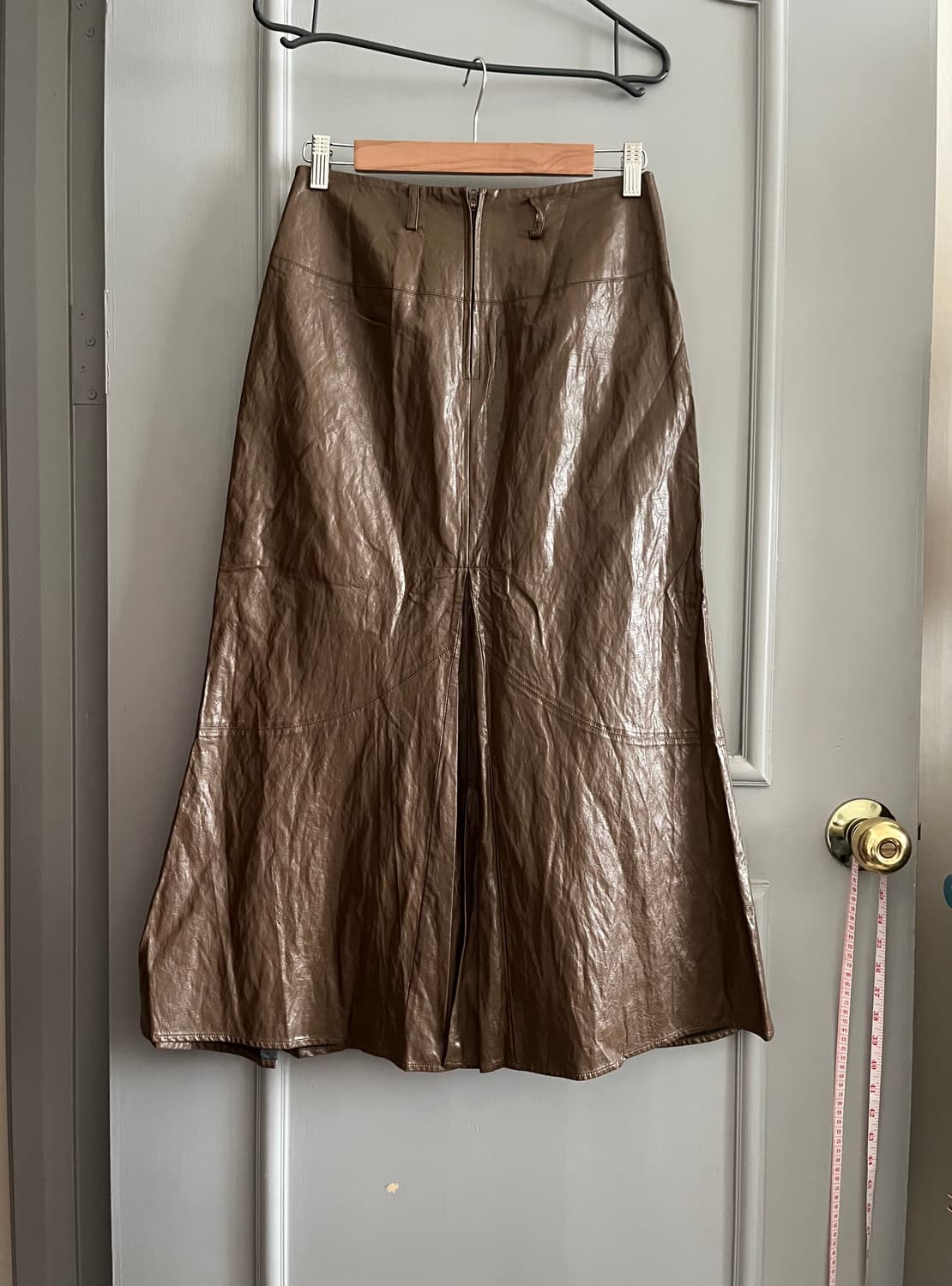 타임 플리츠 레더 스커트 호칭 64-94사이즈 상품이미지8