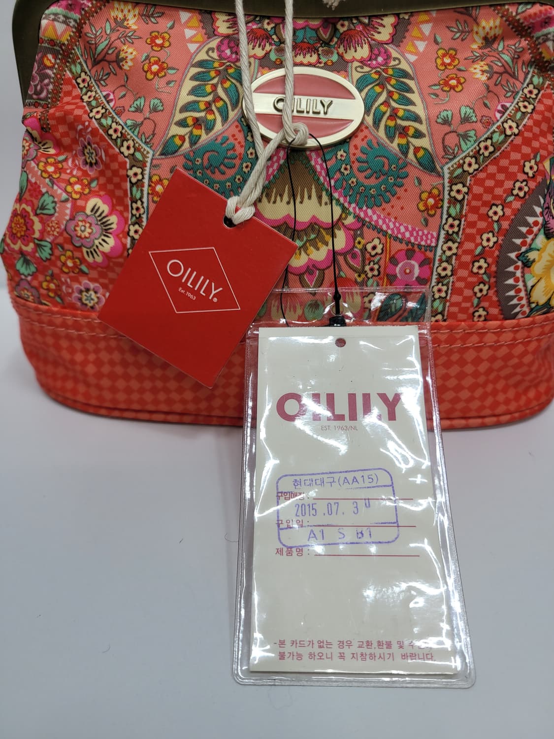 (새상품) OILILY 오일릴리 코스메틱백 / 백화점 매장판
 상품이미지6