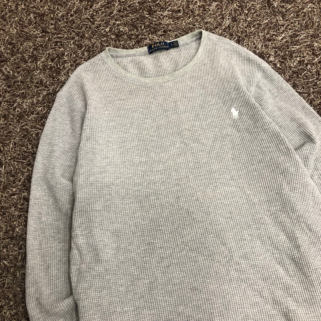 폴로 랄프로렌 와플 롱슬리브 긴팔 티셔츠 상품이미지2
