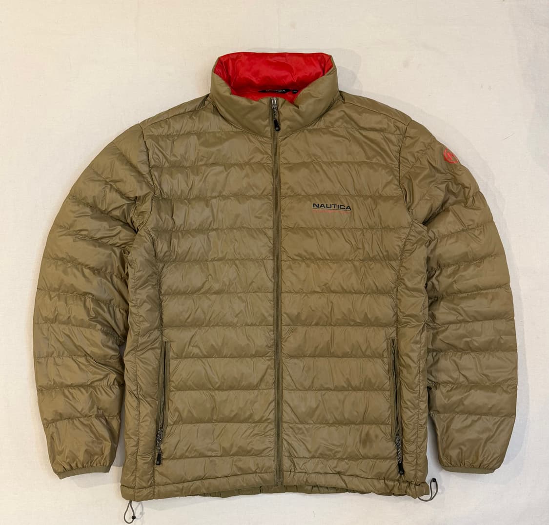 노티카 덕다운 경량패딩 올리브 그린 상품이미지1