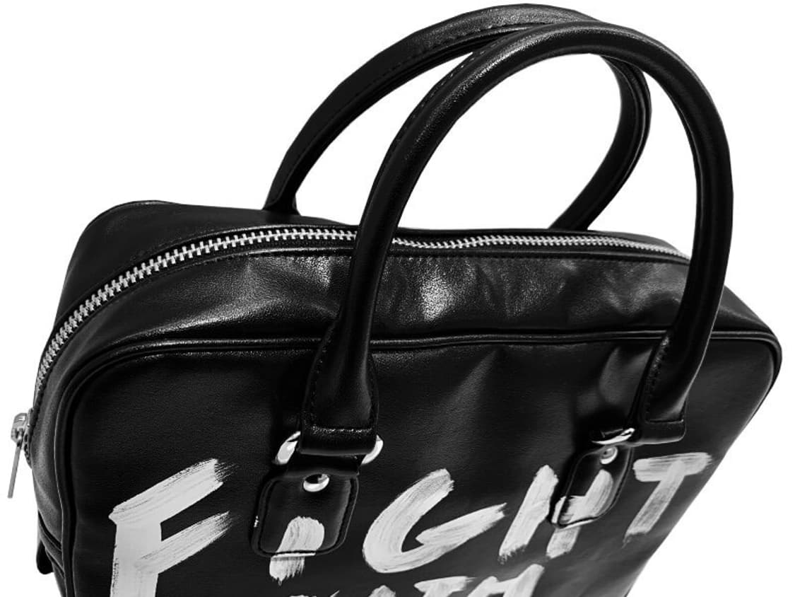 꼼데가르송 걸 페인트 레터링 메세지 토트백 상품이미지2