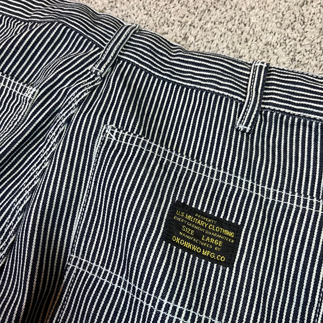  U.S Vintage 밀리터리 스트라이프 카고 팬츠  상품이미지3