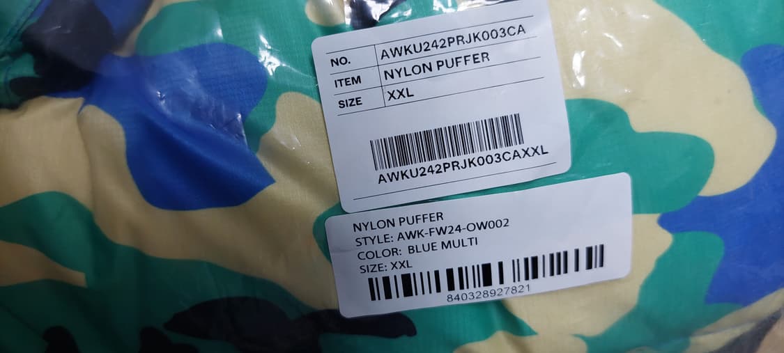 (네고O) 나일론 푸퍼 카모 패딩 새상품 (어웨이크 뉴욕) 상품이미지10