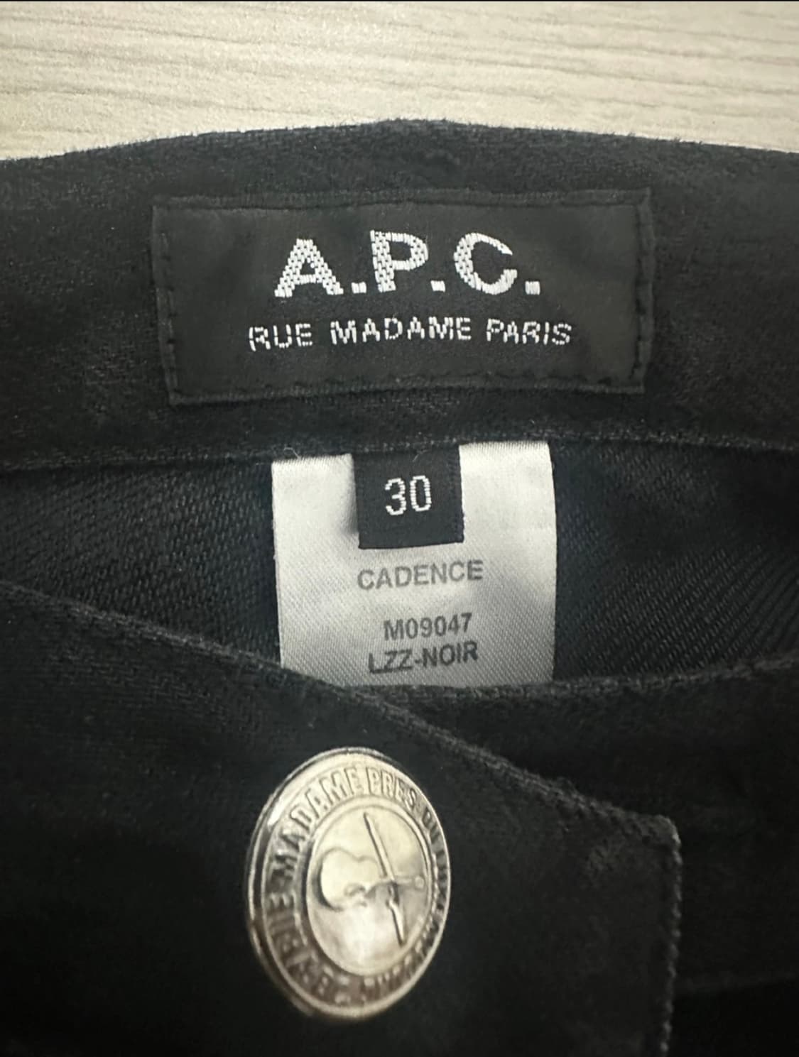 A.P.C. 아페쎄 블랙진 30사이즈 상품이미지2