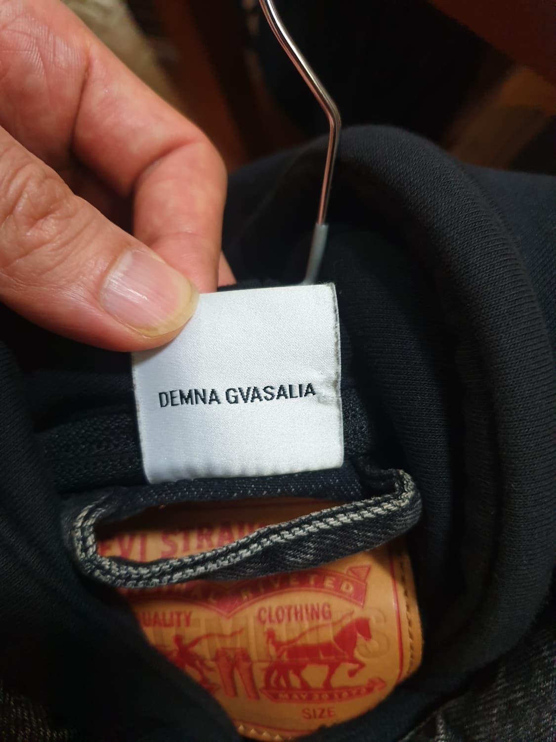 베트멍 리바이스 2018 데님 흑청 L 상품이미지5