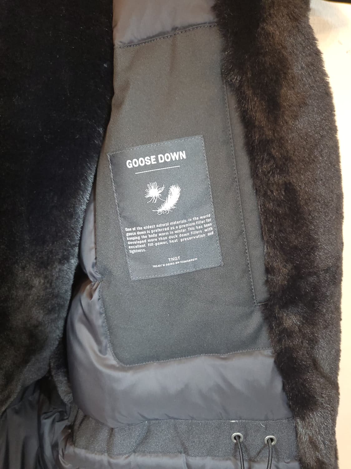 TNGT 사가폭스 프리미엄구스다운 롱패딩 100 L 새제품 상품이미지5