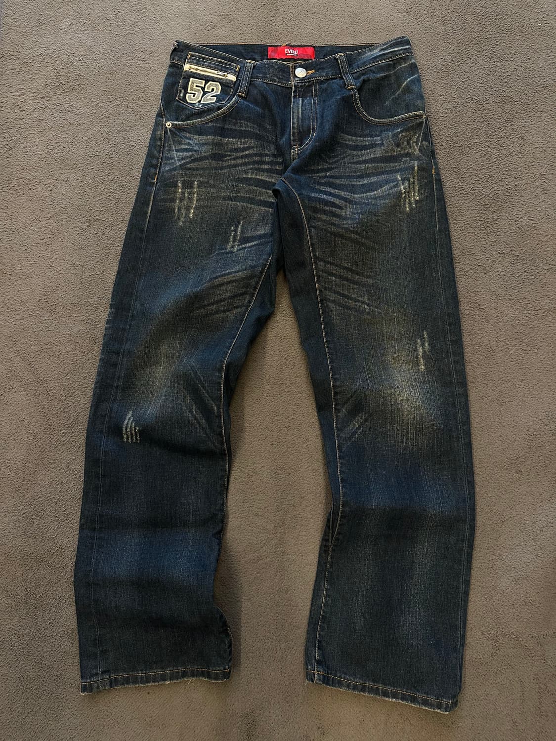 에비수 빈티지 백신치 스트레이트 데님 처분  상품이미지2