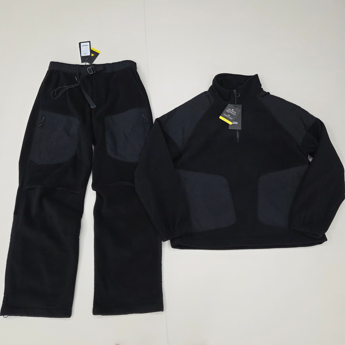 무신사 시티 레저 폴라 플리스 하프 집업 팬츠 세트 상품이미지1