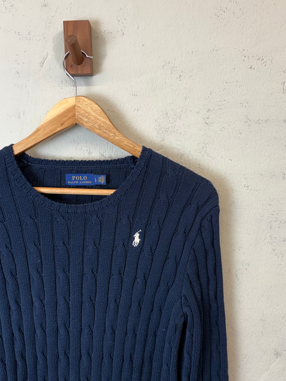 폴로랄프로렌 케이블 니트 네이비 상품이미지2