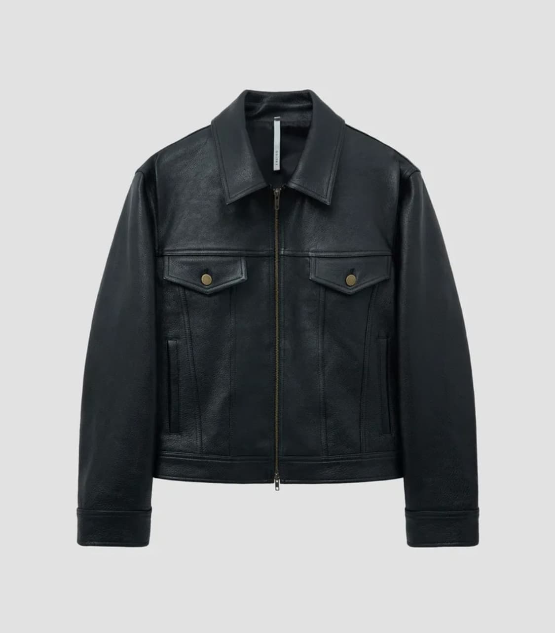 노이어 엔틱 카우 레더 트러커 자켓 (블랙) 52사이즈 상품이미지1