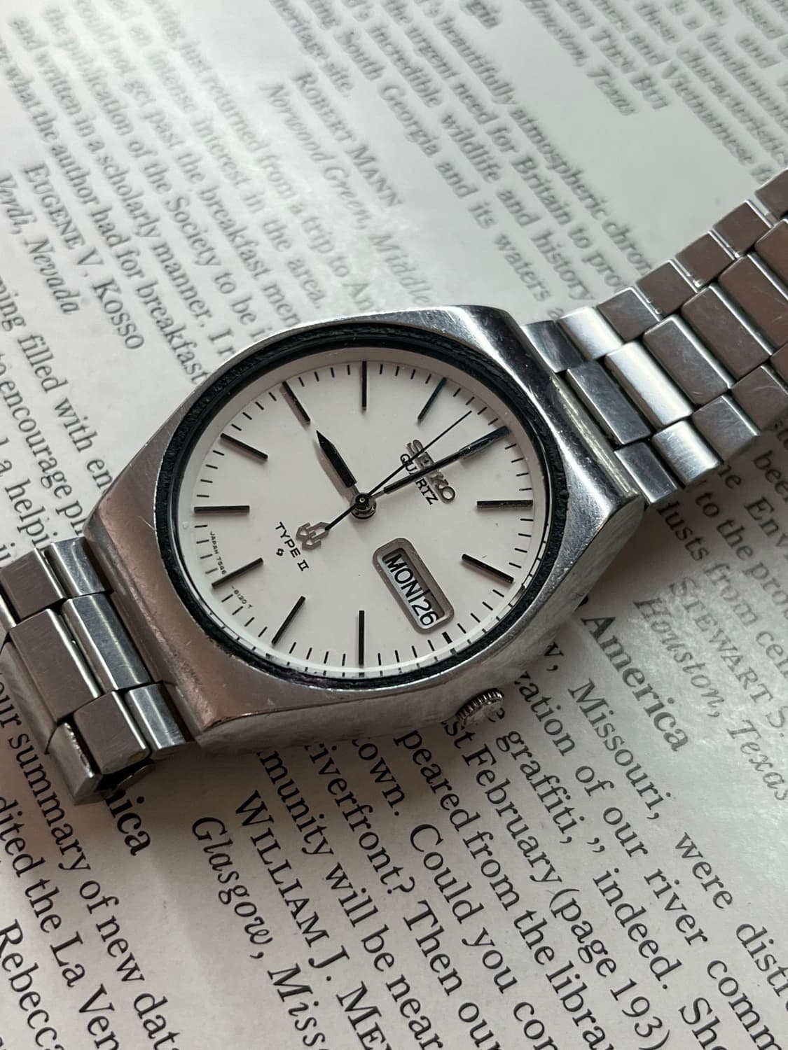 세이코 쿼츠 남성용 빈티지 시계 상품이미지2