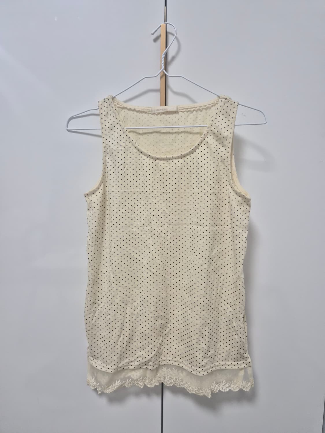 Lace dot sleeveless 상품이미지1