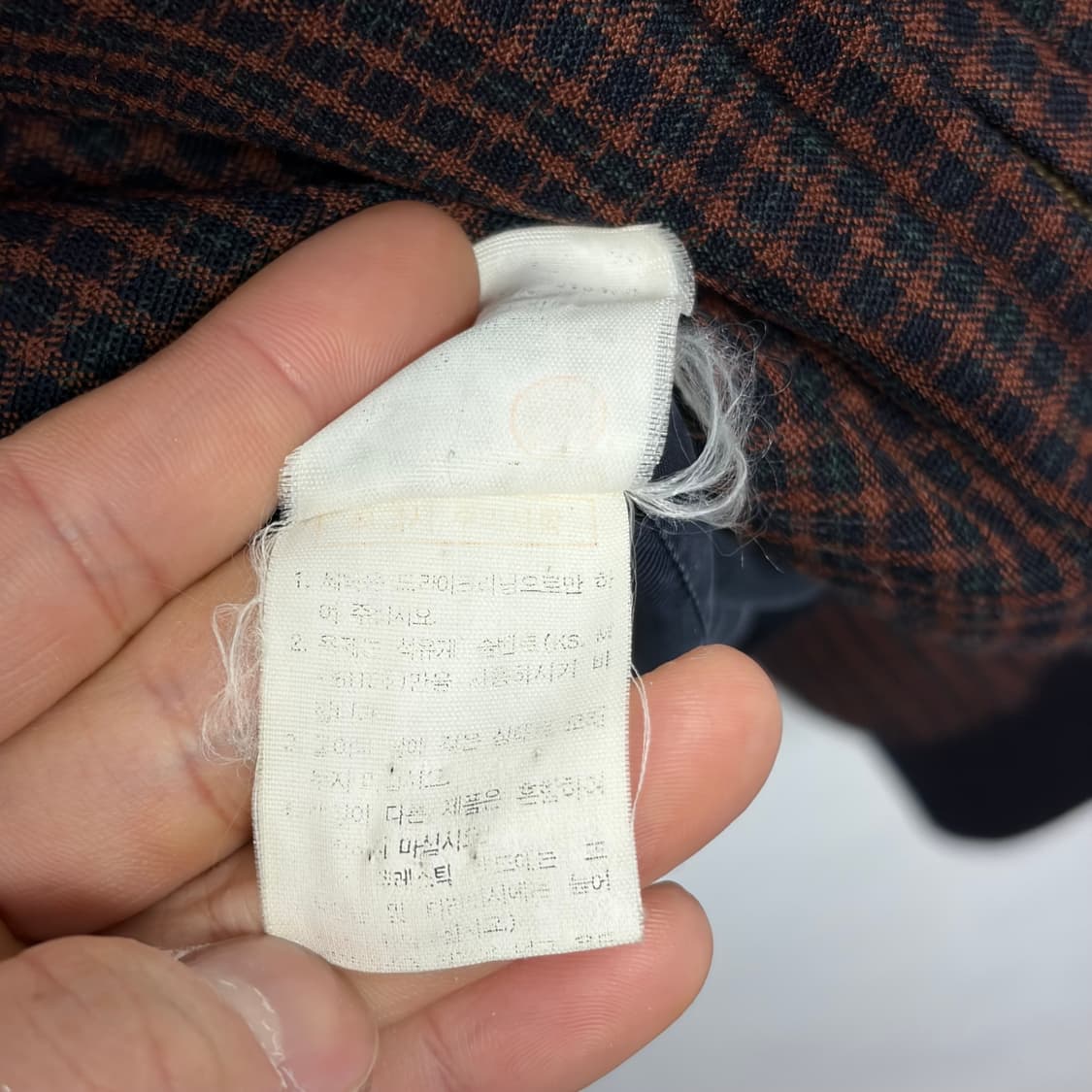 Wolsey 체크 블루종 상품이미지5