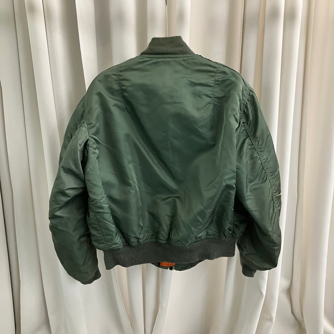 70s 알파인더스트리 미군 오리지널 리버시블 카키 ma-1 상품이미지2