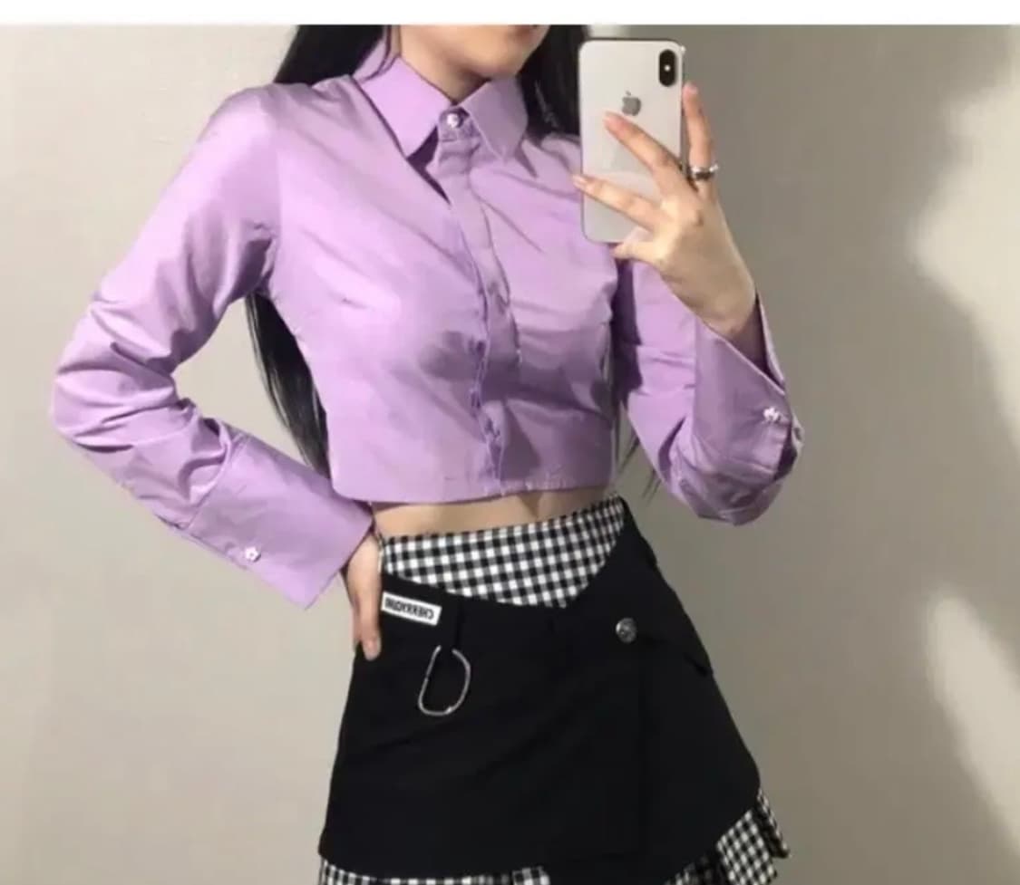 체리퀴리 크롭 셔츠 상품이미지4