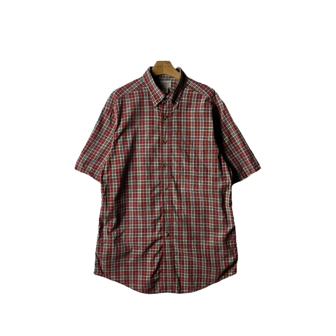 [LL Bean] 엘엘빈 원포켓 체크 반팔셔츠 상품이미지1