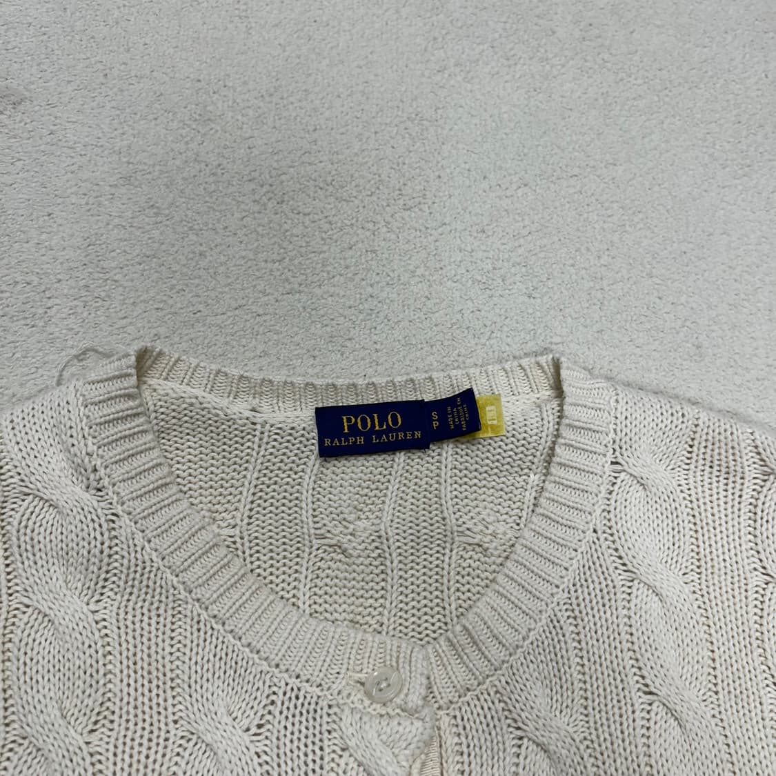 Polo white knit cardigan 상품이미지6
