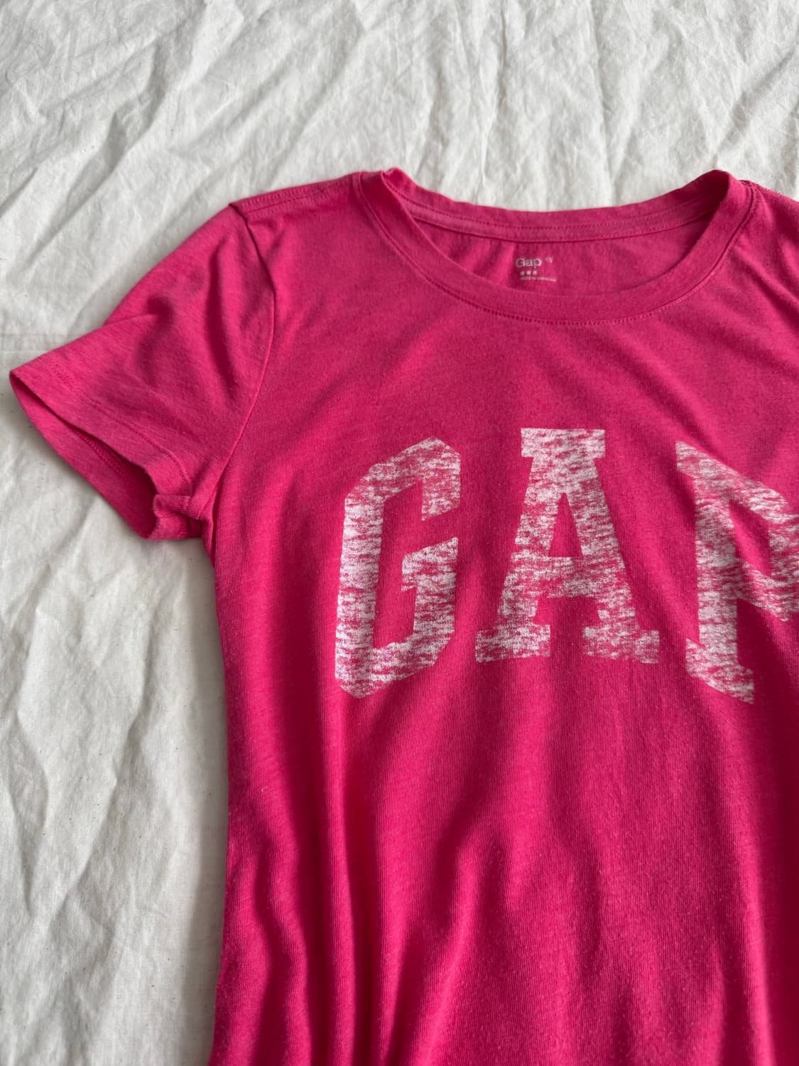 Y2k 00’s 갭 딱붙 반팔 상품이미지2