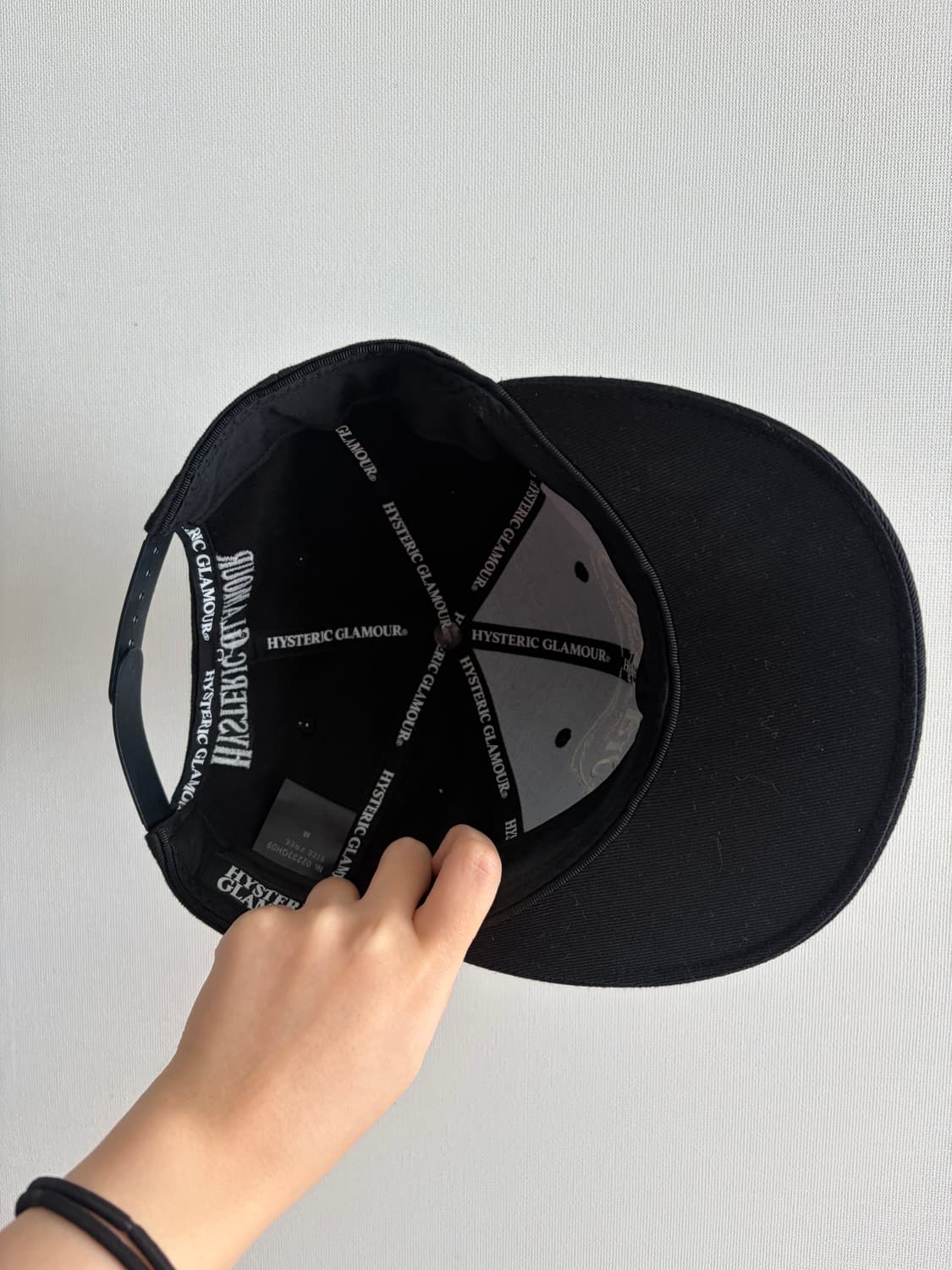 히스테릭 글래머 HYS 위스키 자수 캡 블랙 상품이미지3