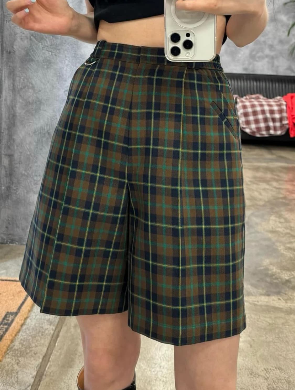 디올 체크 반바지 상품이미지5