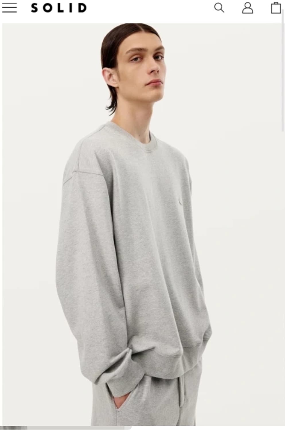 솔리드옴므 우영미 오버핏 티셔츠 맨투맨 100 FW2023 상품이미지2