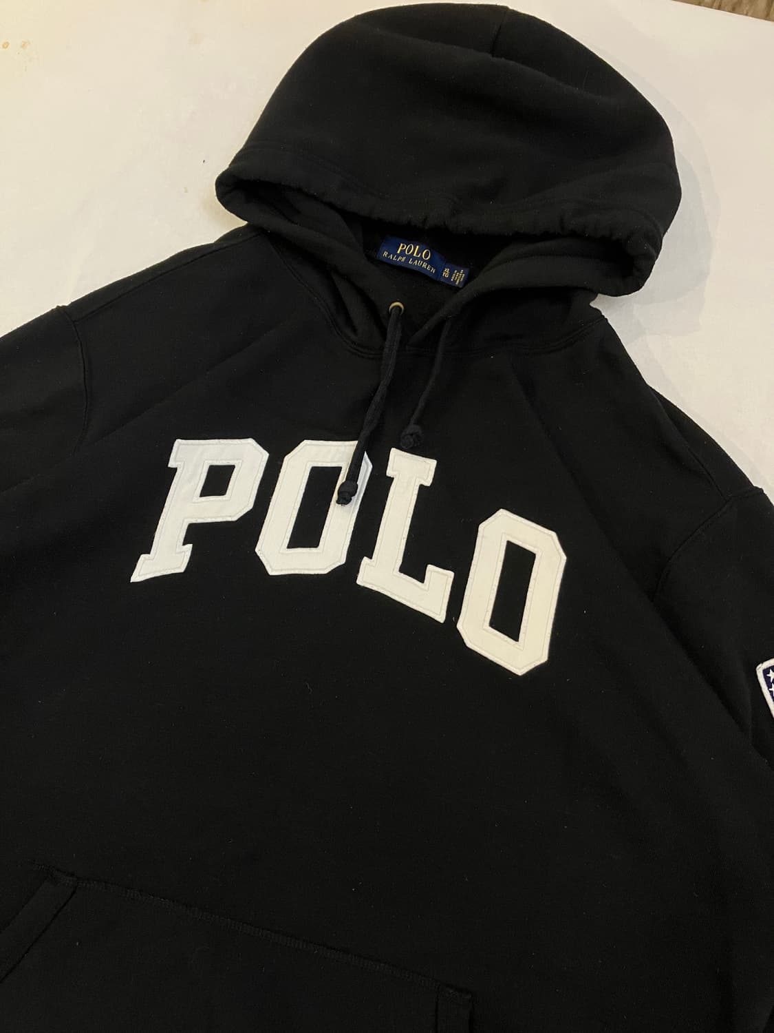 폴로 랄프로렌 성조기 치프키프 빅로고 후드티 블랙 상품이미지3