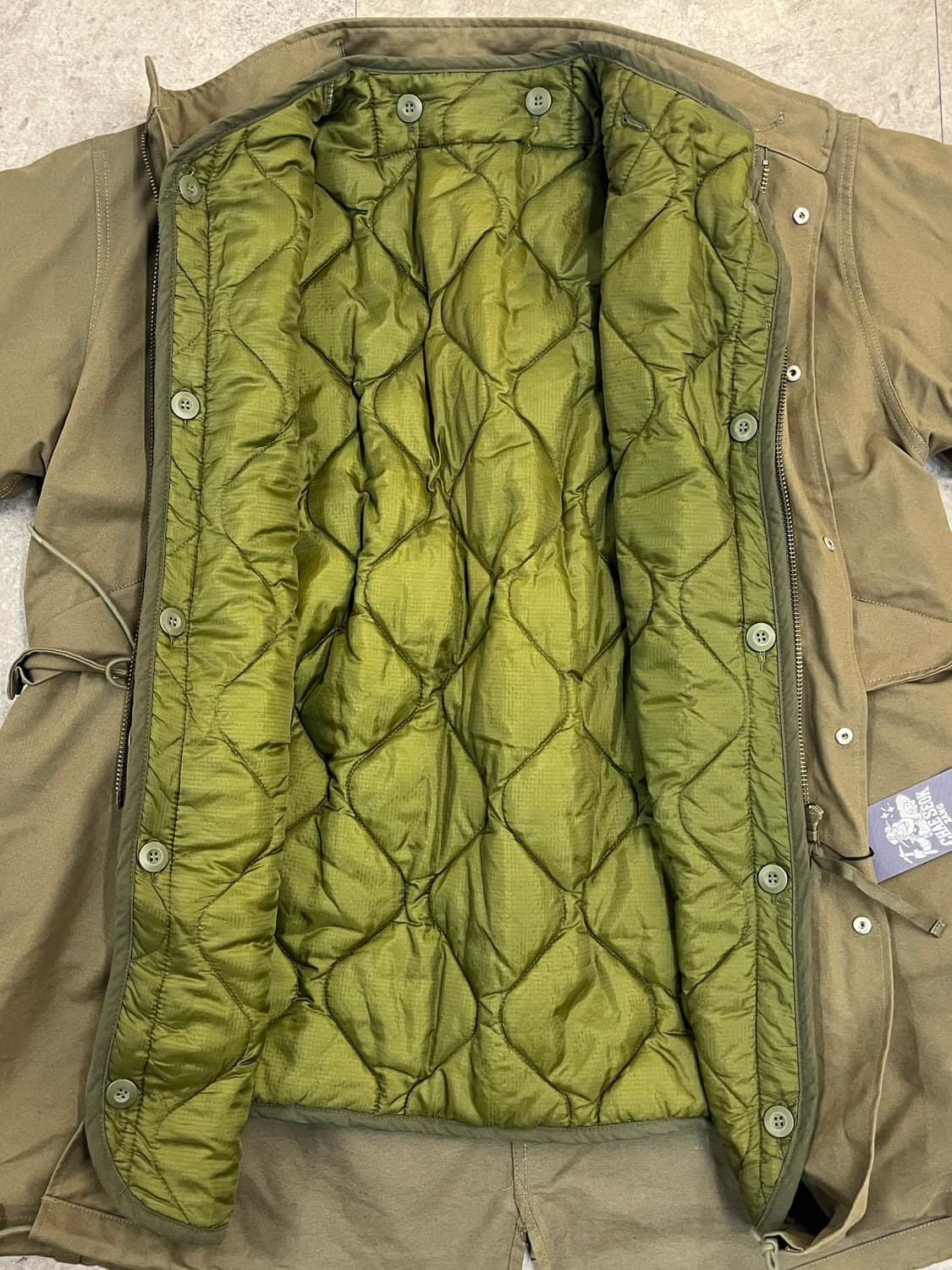 라퍼지스토어 개파카 야상 자켓 카키 외피S 내피 M #csz3690 상품이미지6