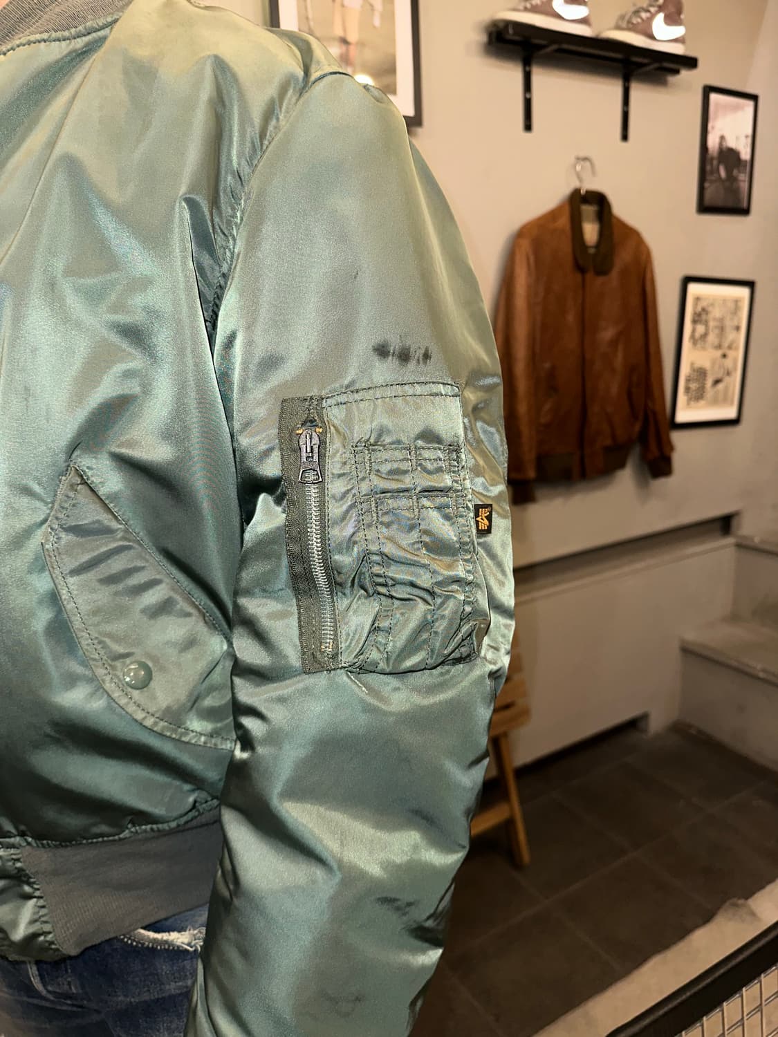 90’s Alpha Industries Ma-1 USA flight JK 상품이미지4