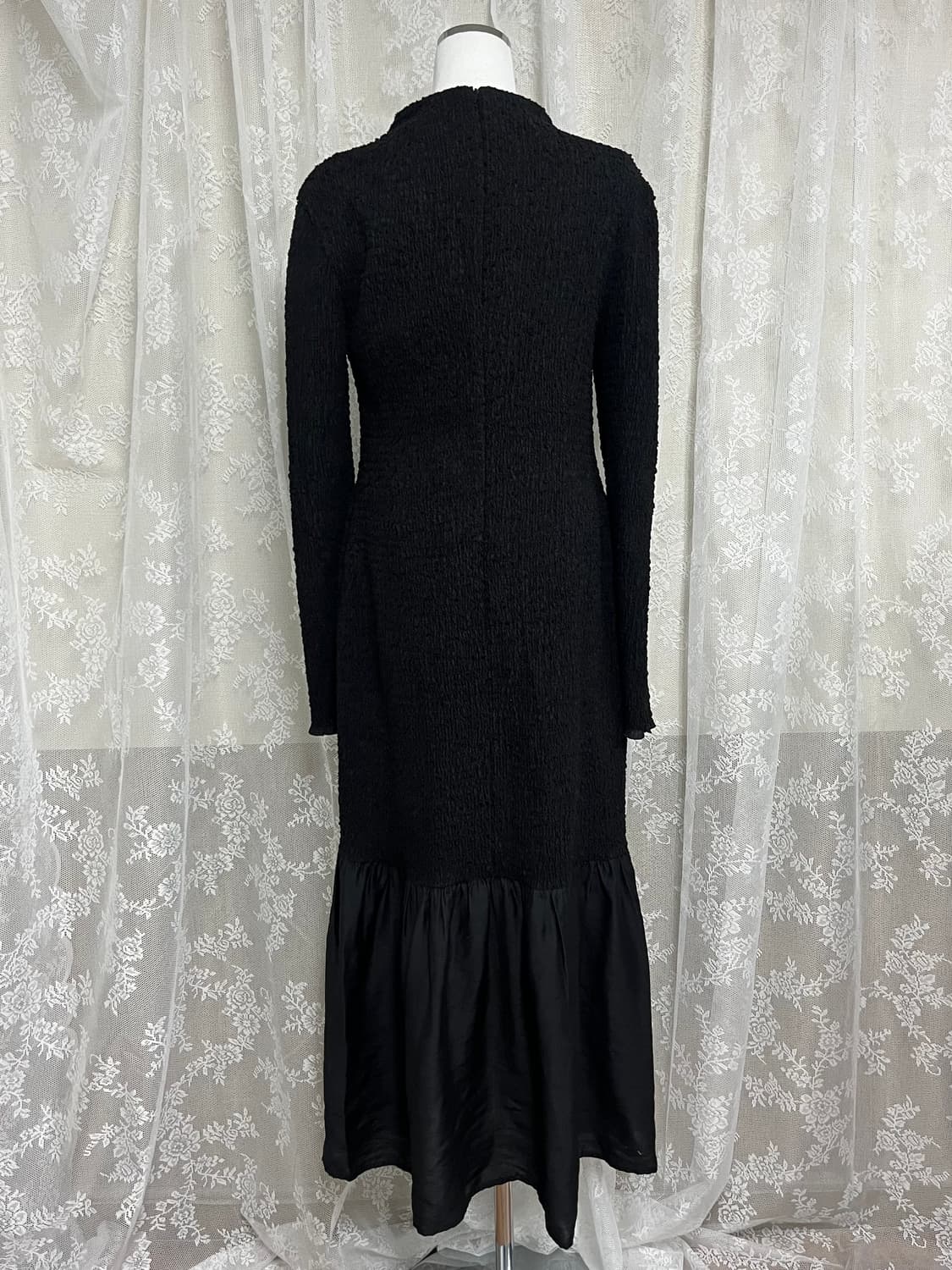 S) 오르 ORR 엘핀 스모킹 원피스 블랙 상품이미지3