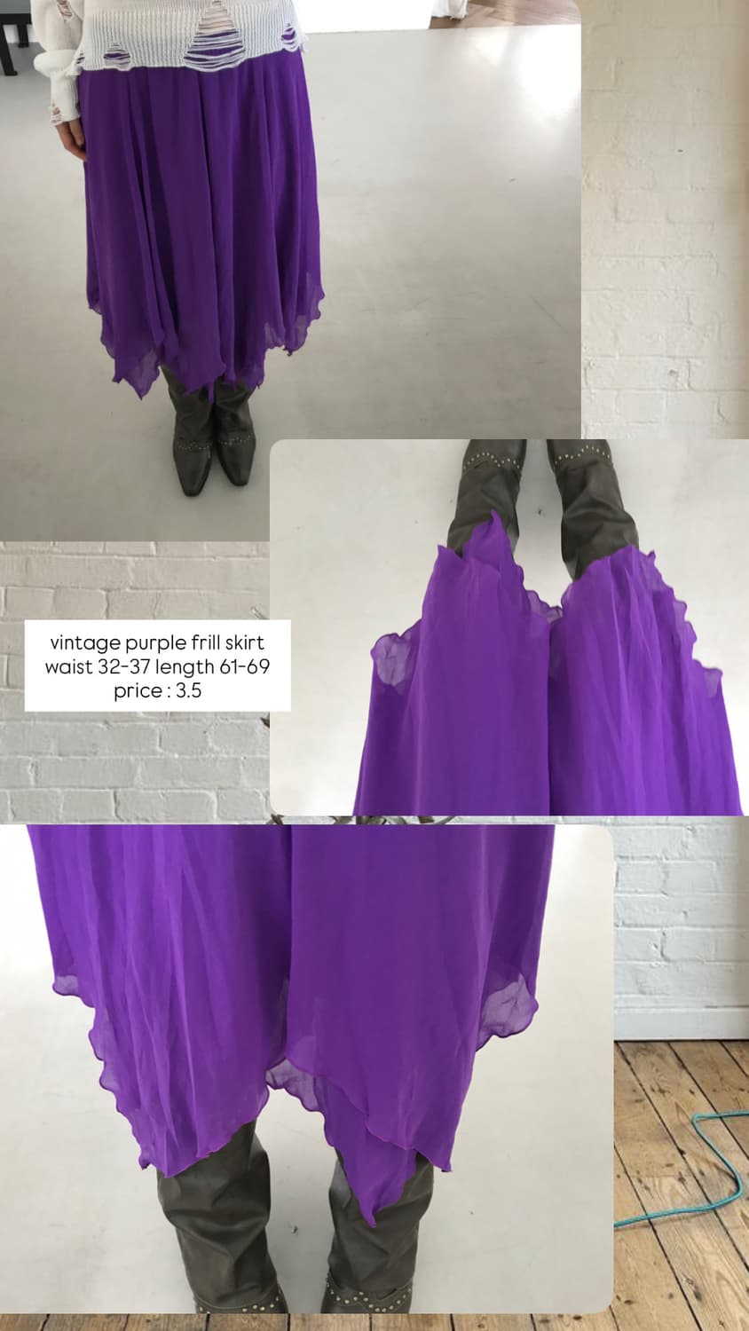 vintage purple skirt 상품이미지8