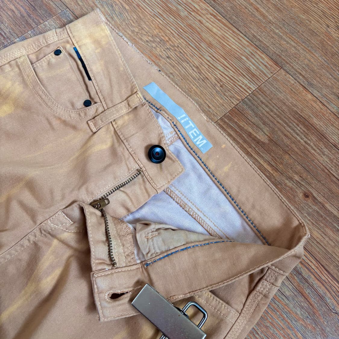 새제품 25 미국 아이템 데님 스키니진 슬림 실루엣 수입 정품 페인팅 상품이미지6