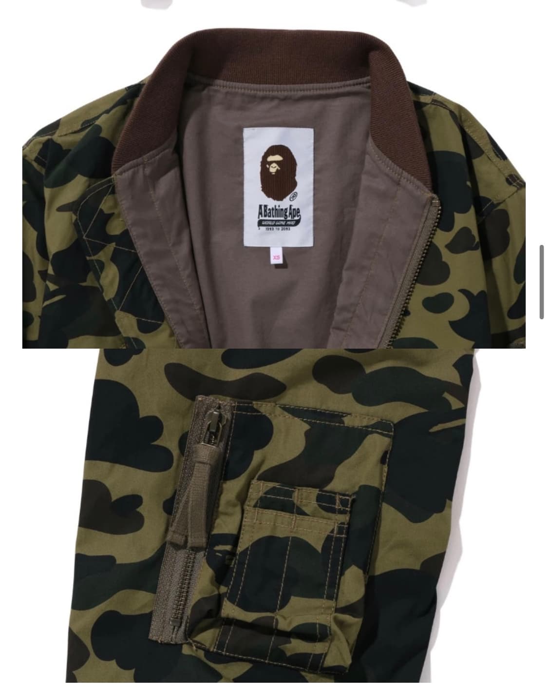 Bape  우먼 퍼스트카모 크롭 봄버 자켓 S 상품이미지2