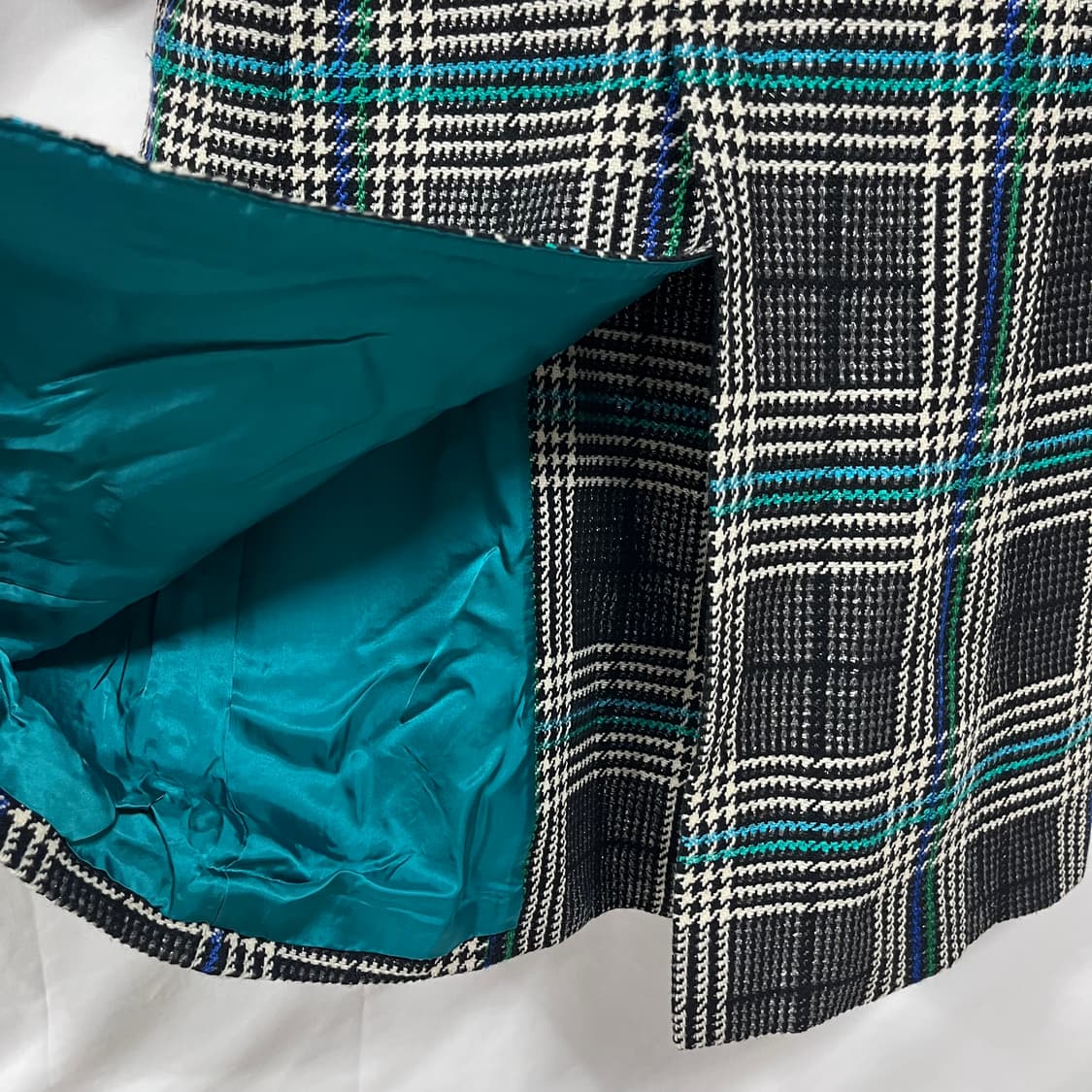 뮤베일(MUVEIL) 울 트위드 체크 코트 상품이미지5