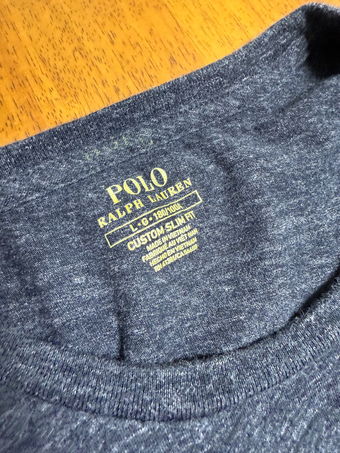 [slim L / 100] 폴로 랄프로렌 그레이 긴팔 티셔츠 상품이미지2