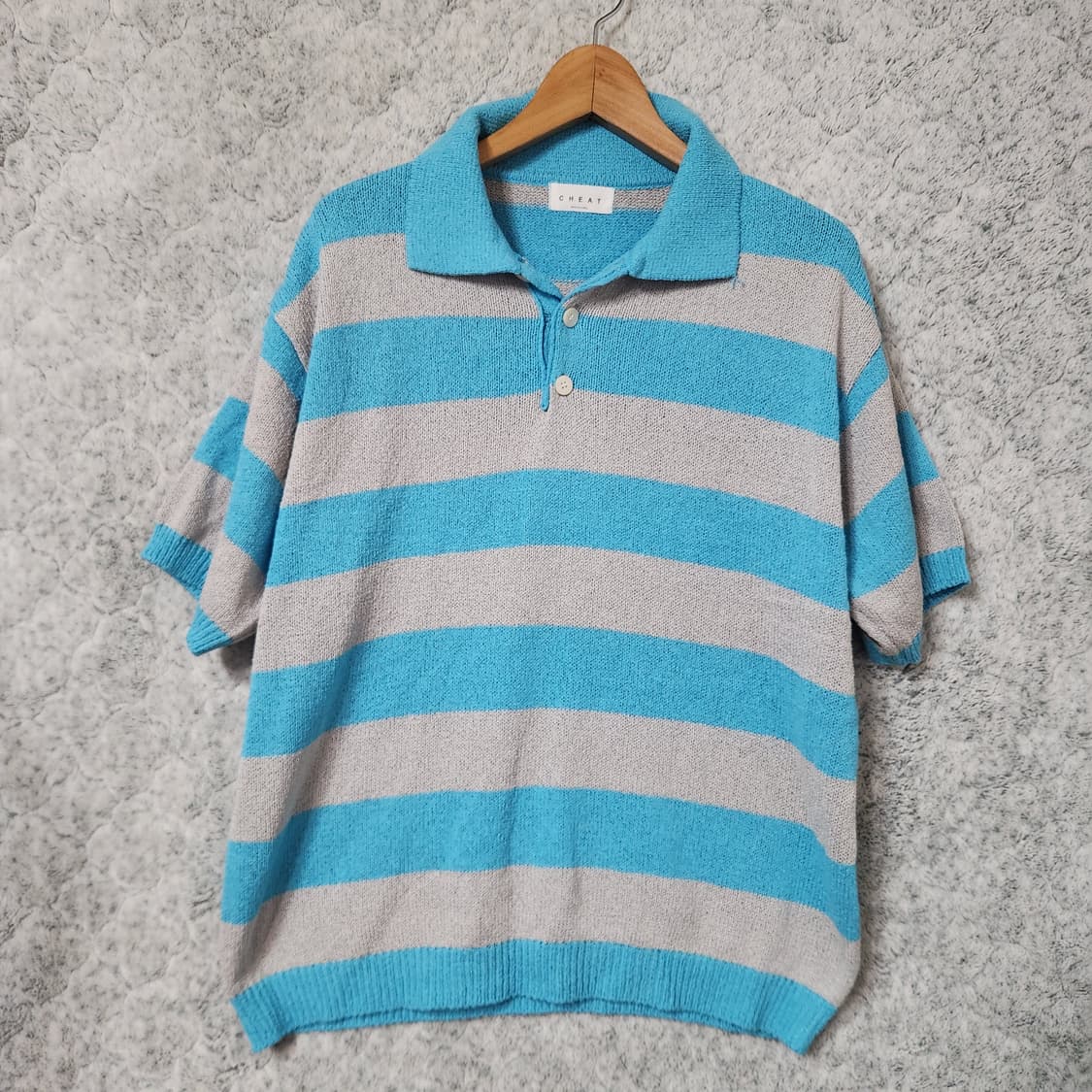 919A [L-XL] CHEAT 남성 반팔 니트 상품이미지1