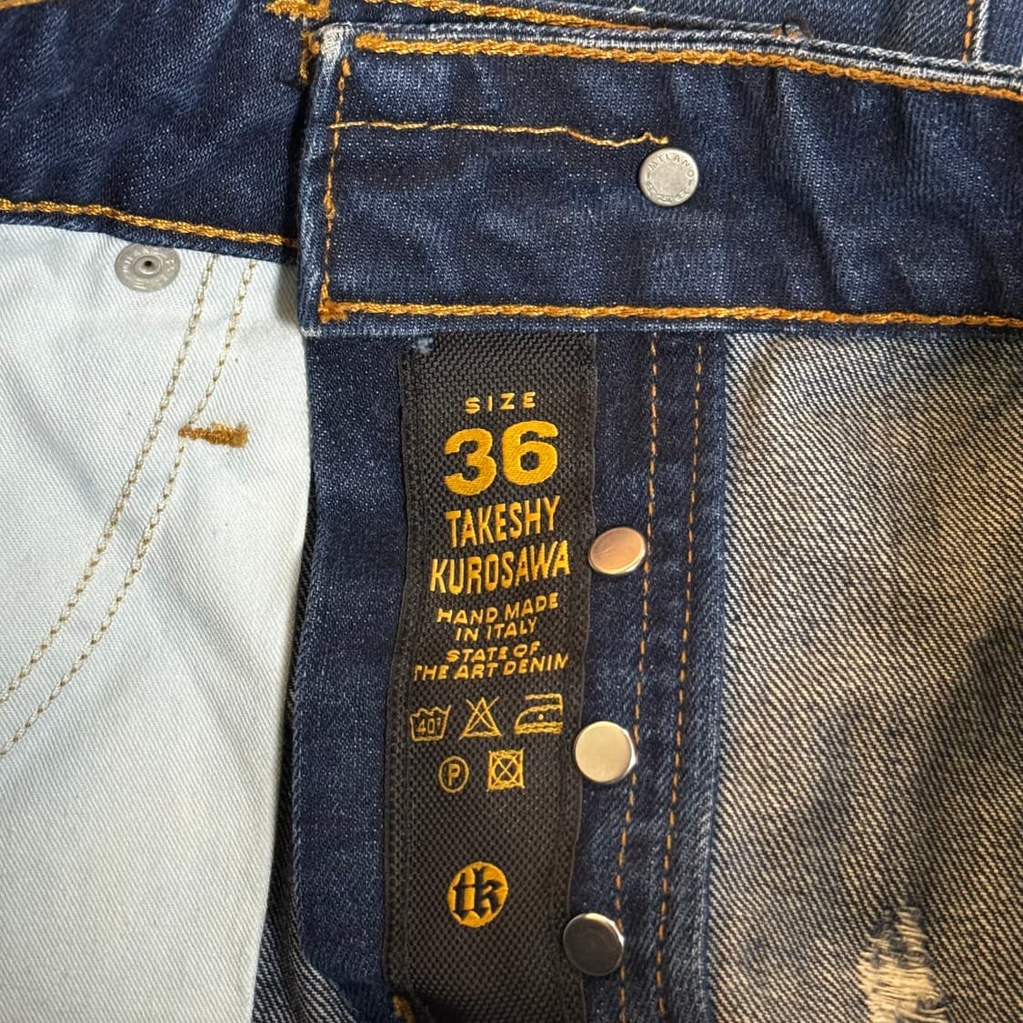 [정가 23만원 새상품] 타케시쿠로사와 데님 36 상품이미지7