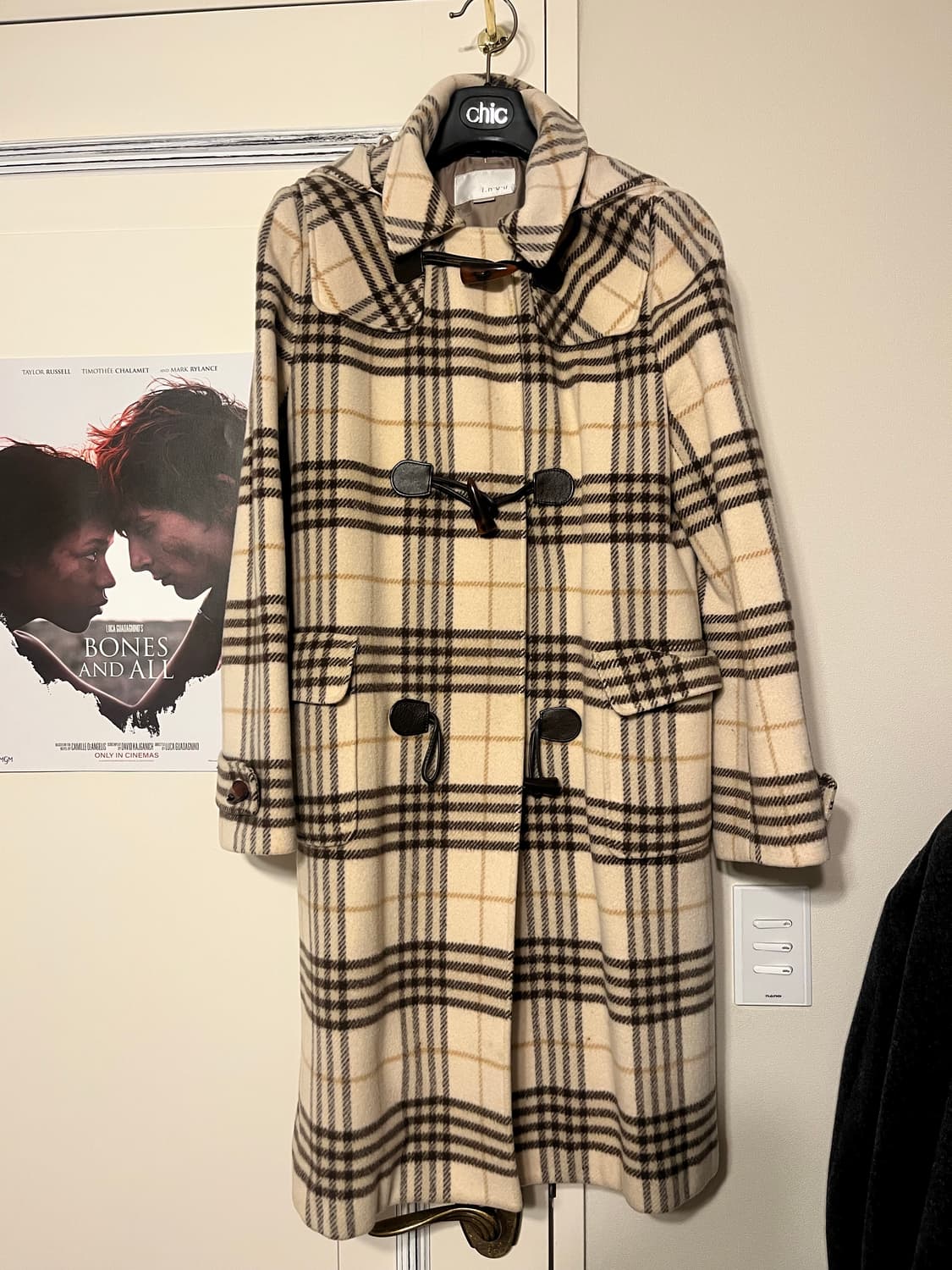 빈티지 체크 떡볶이코트 (착샷o) 상품이미지1