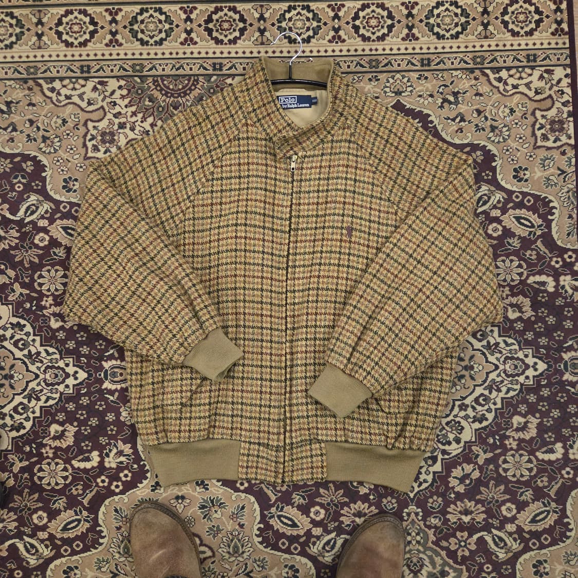 폴로 건클럽체크 울 해링턴 자켓 울 바라쿠타 자켓 g9자켓 상품이미지1