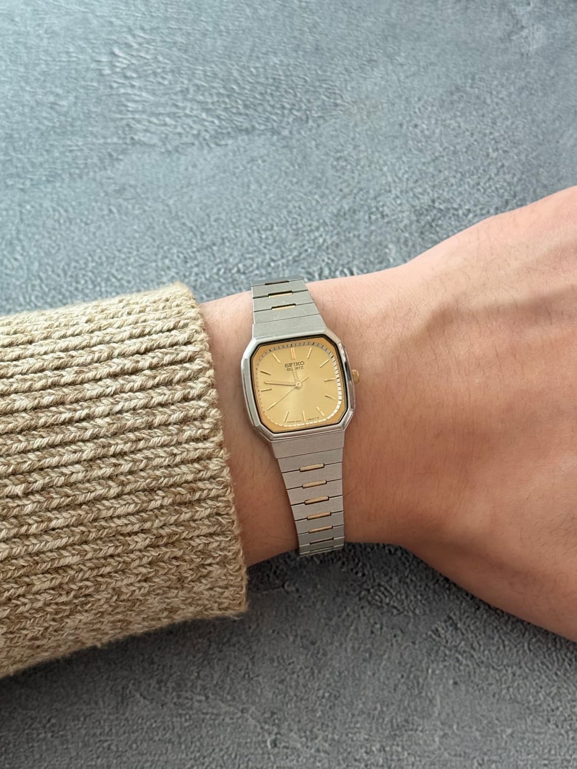 세이코 Seiko 스퀘어 쿼츠 콤비 상품이미지6