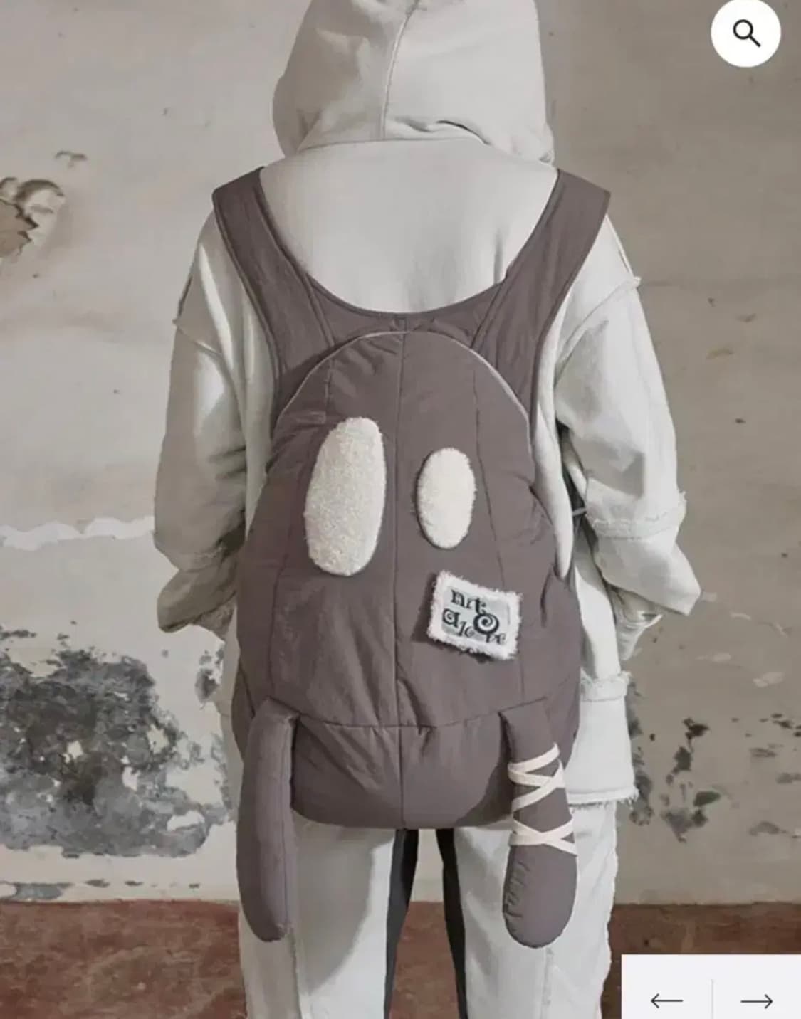 nit alcove 코튼 백팩 가방 / 빈티지 서브컬쳐 펑크 일브 상품이미지2