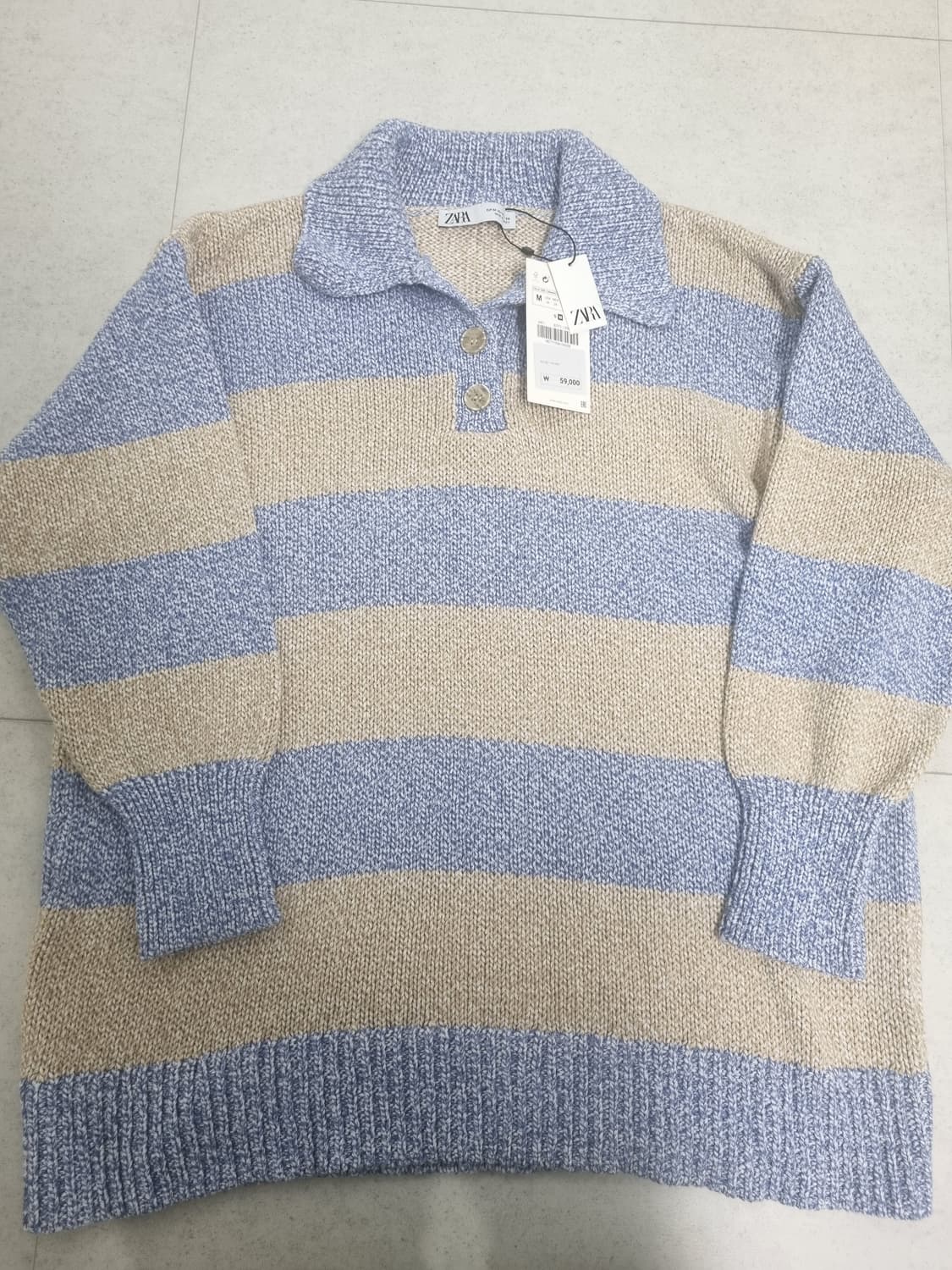 자라 폴로 니트 m (새상품) 상품이미지1