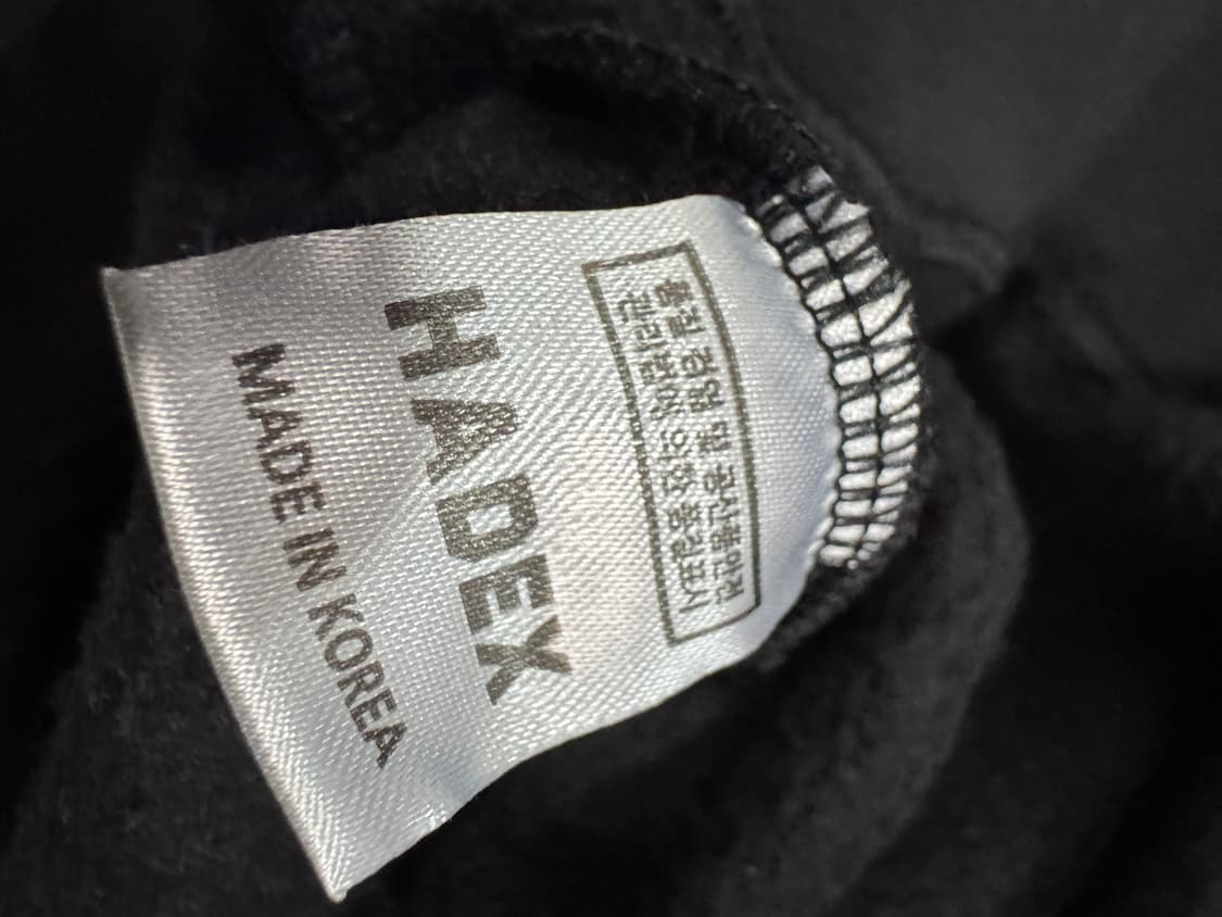 HADEX 하덱스 블랫 스웻 오버핏 맨투맨 L 상품이미지5