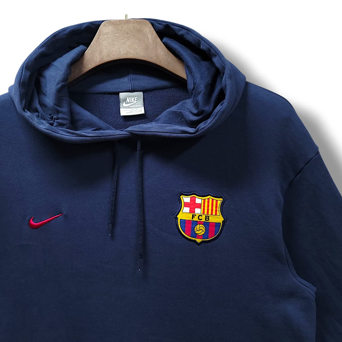 [105/L] 나이키 네이비 FCB 와펜 후드 긴팔티셔츠 상품이미지4