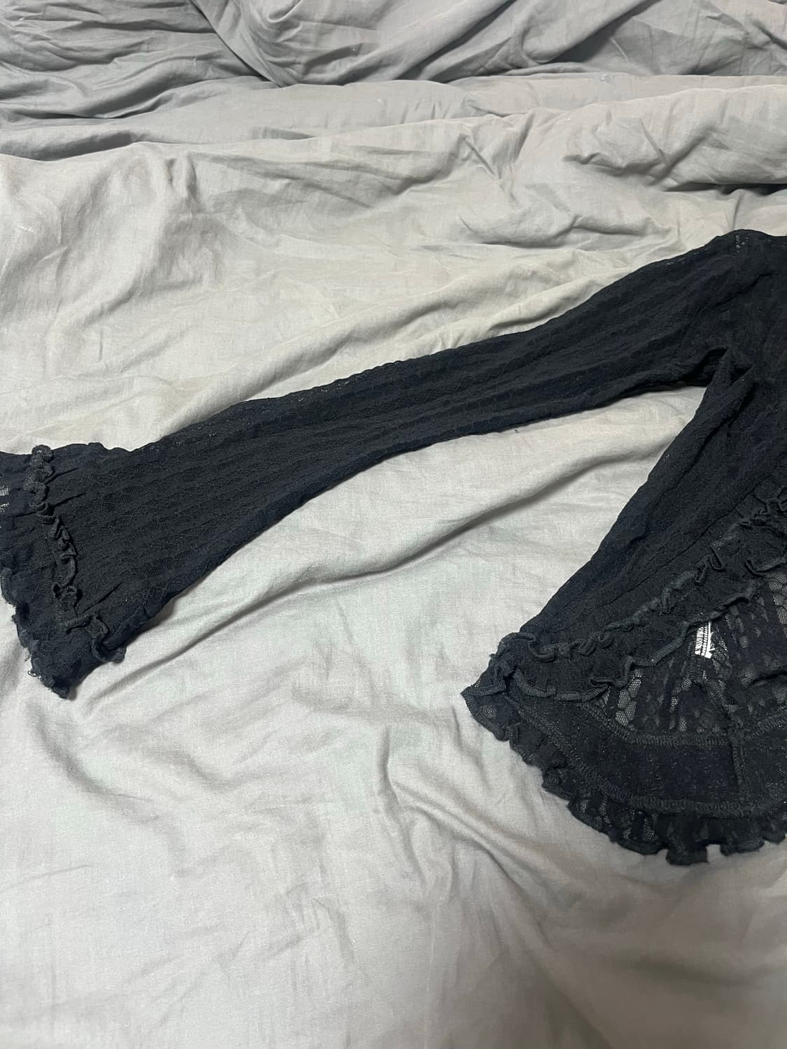큐빈티지 빈티지 페어리 레이스 블랙 가디건 상품이미지3