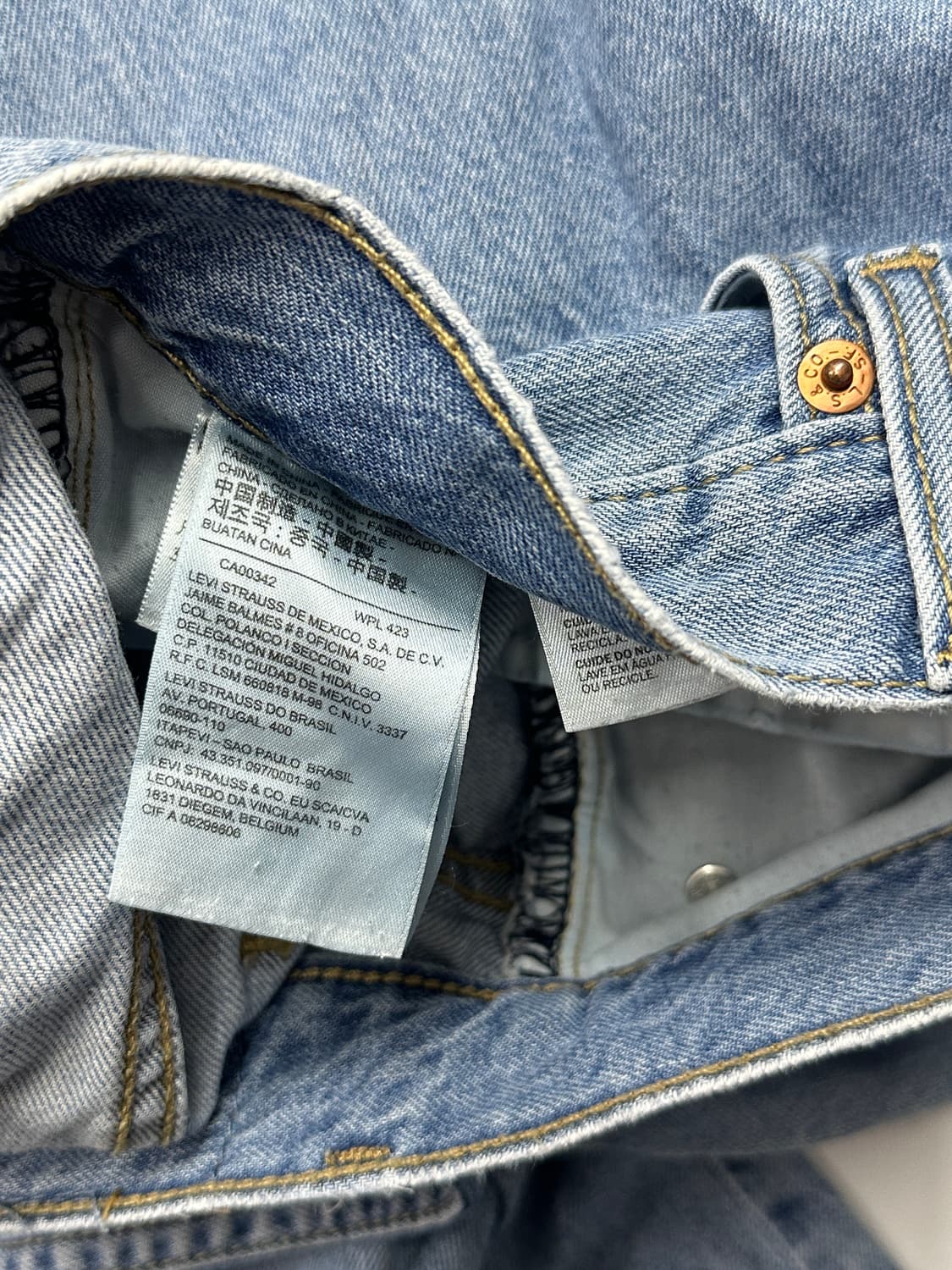 LEVI strauss & co 리바이스 연청 여름 봄 배기핏 청바지 상품이미지6